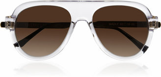 Thierry Lasry Madly aviator-style transparent acetate sunglasses