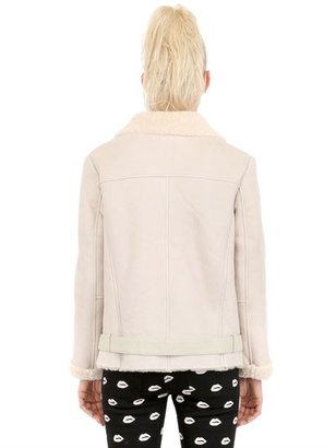 American Retro Babe Shearling Leather Jacket