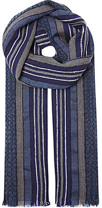 Boglioli Woollen stripe scarf - for Men