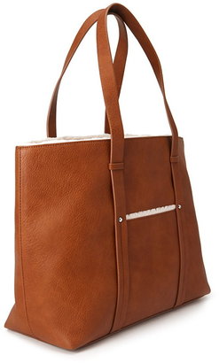 Forever 21 textured faux leather tote
