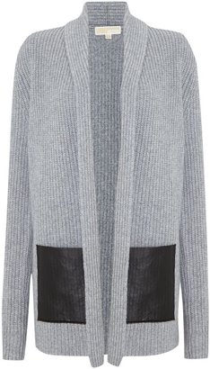 Michael Kors Knitted patch pocket wool cardigan