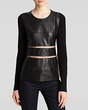 Bailey 44 Top - Panic Attack Faux Leather