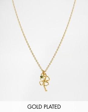 Alex Monroe Verity By Exclusive Lucky Clover Necklace - Gold