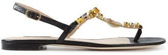 Dolce & Gabbana embellished coin sandals