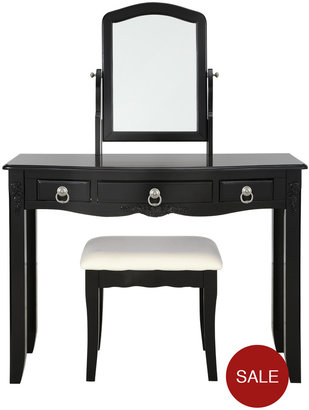 Rachel Dressing Table, Mirror And Stool Set