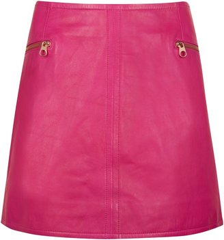 Ted Baker Morval leather mini skirt