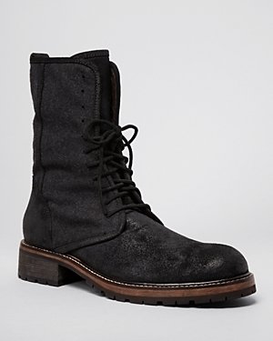 John Varvatos Gibbons Open Lace-Up Boots