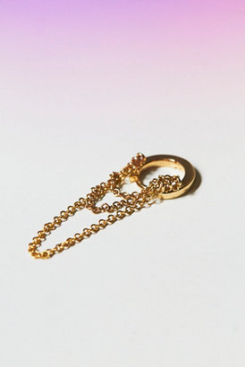 Free People Maria Tash 14k Gold and Chain Earring