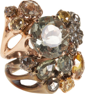 Federica Rettore Diamond & Sapphire Cluster Ring