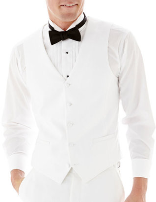 JCPenney THE SAVILE ROW CO The Savile Row Company White Tuxedo Vest - Slim-Fit