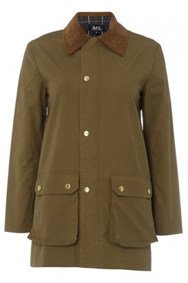A.P.C. Cotton Corduroy-Collar Jacket