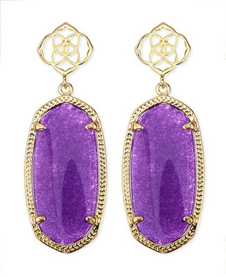 Kendra Scott Debbie Glass Drop Earrings, Purple
