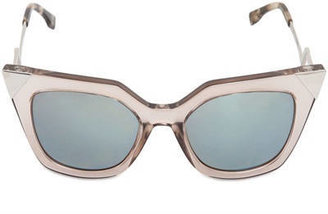 Fendi Geometrical Cat-Eye Acetate Sunglasses