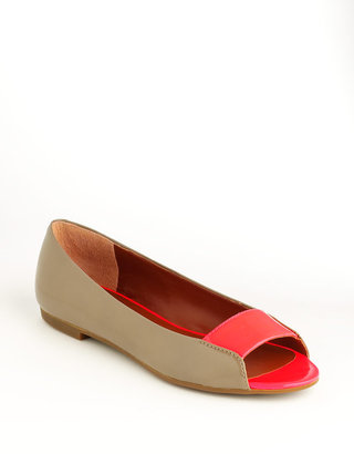 Marc by Marc Jacobs Open-Toe Leather Flats