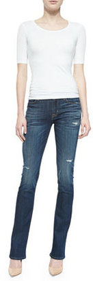 Hudson Elle Mid-Rise Boot-Cut Jeans