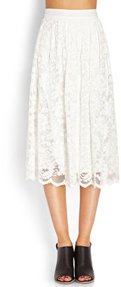Forever 21 Classic Lace A-Line Skirt