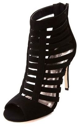 Charlotte Russe Anne Michelle Super Strappy Caged Peep Toe Heels