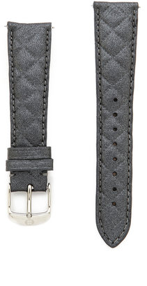 Michele 20mm Quilted Leather Watch Strap