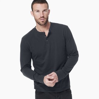 James Perse Sueded Jersey Henley