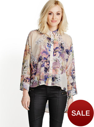Fearne Cotton Orchid Print Oversized Shirt