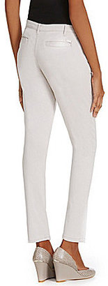 Calvin Klein Jeans Hardware-Trimmed Sateen Skinny Ankle Pants