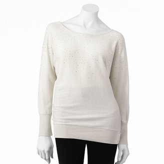 Elle TM embellished dolman sweater - women's