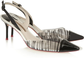 Webster Sophia Daria PVC and patent-leather pumps