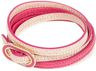 Fendi Double-wrap thin bracelet