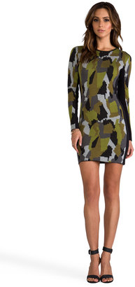 Torn By Ronny Kobo Taylor Camouflage Dress