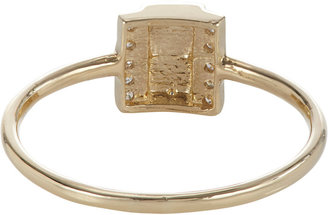 Jennie Kwon Women's Pavé Diamond & Gold Box Ring