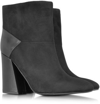 See by Chloe Black Suede and Leather Ankle Boots