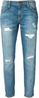 Current/Elliott cropped distressed jeans