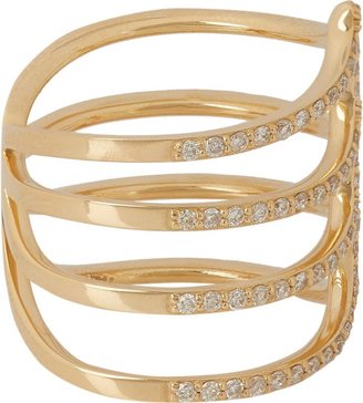Ileana Makri Diamond & Gold Sea Tree Ring-Colorless