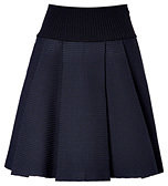 Jil Sander NAVY Flared Skirt in Black/Navy
