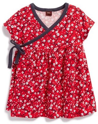 Tea Collection 'Cherry Blossoms' Wrap Top (Baby Girls)