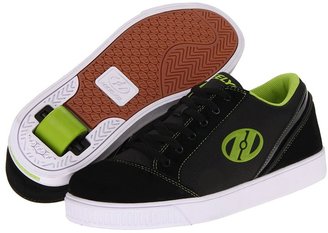 Heelys Prepster (Little Kid/Big Kid/Men's) (Black/Lime Green) - Footwear