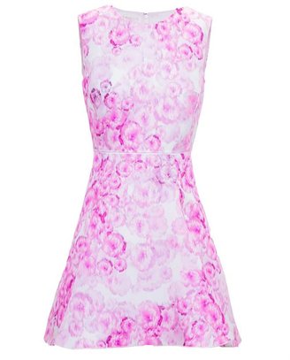 Giambattista Valli Floral-Print Silk Mini Dress