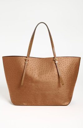 Michael Kors 'Gia' Ostrich Embossed Leather Tote, Extra Large