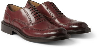O'Keeffe Felix Hand-Polished Thick-Sole Leather Wingtip Brogues