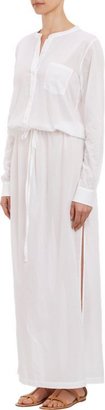 Theory Women's Cotton Voile Beach Maxi Dress-White