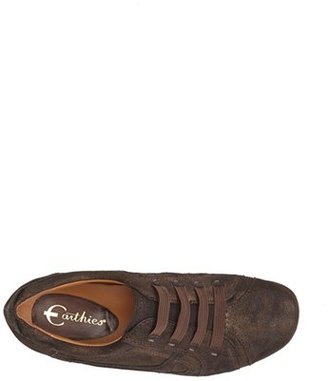 Earthies 'Ronda' Pearlized Suede Lace-Up Flat (Women)
