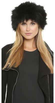 Adrienne Landau Knit Fur Headband Earwarmers