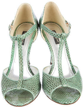 Dolce & Gabbana Snakeskin Sandals