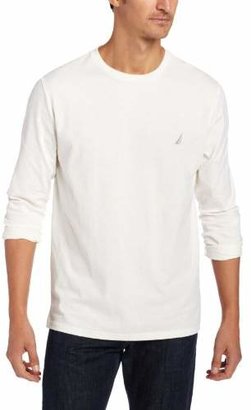 Nautica Men's Long Sleeve Oval Logo Crew Neck T-Shirt