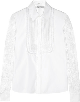 Valentino Lace and cotton shirt