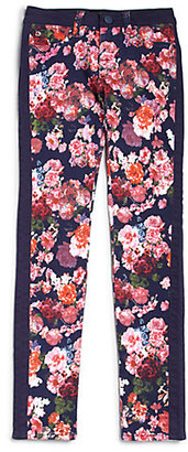 Hudson Girl's Floral Print Skinny Jeans