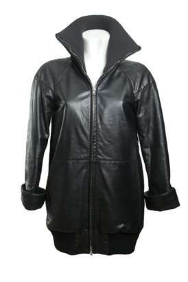 Marc Jacobs Black Leather Coat