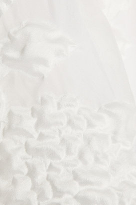 Erdem Korben matelassé cotton-blend organza skirt