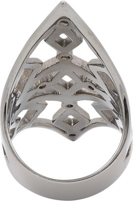 Patra Deborah Pagani Diamond & Black Rhodium-Plated White Gold Ring