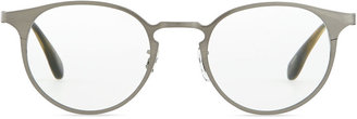 Oliver Peoples Men's Wildman Round Fashion Glasses, Pewter